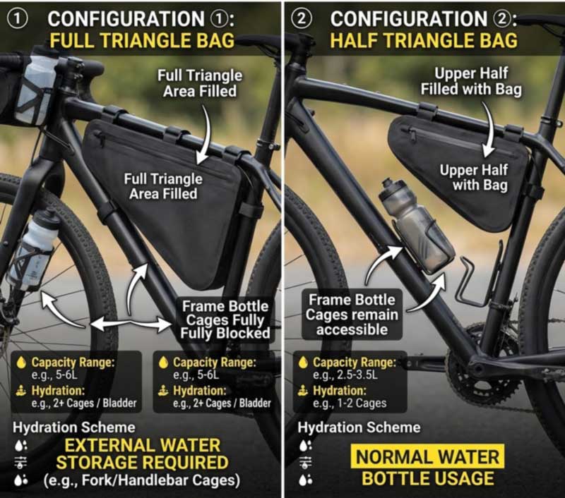Fabrikant van fietsframetassen voor Bikepacking-merken